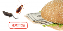 Hamburger Mary’s employees claim  payments withheld. Franchise location  closes after employee tests positive for  Hepatitis A; rodents & roaches found. 