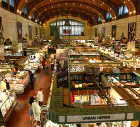 One of the most historic and beloved public food markets in the country West Side Market is in the heart of Cleveland's LGBT-popular Ohio City neighborhood. 